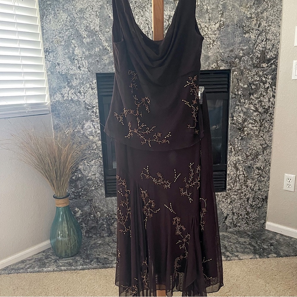 Two piece vintage evening dress
